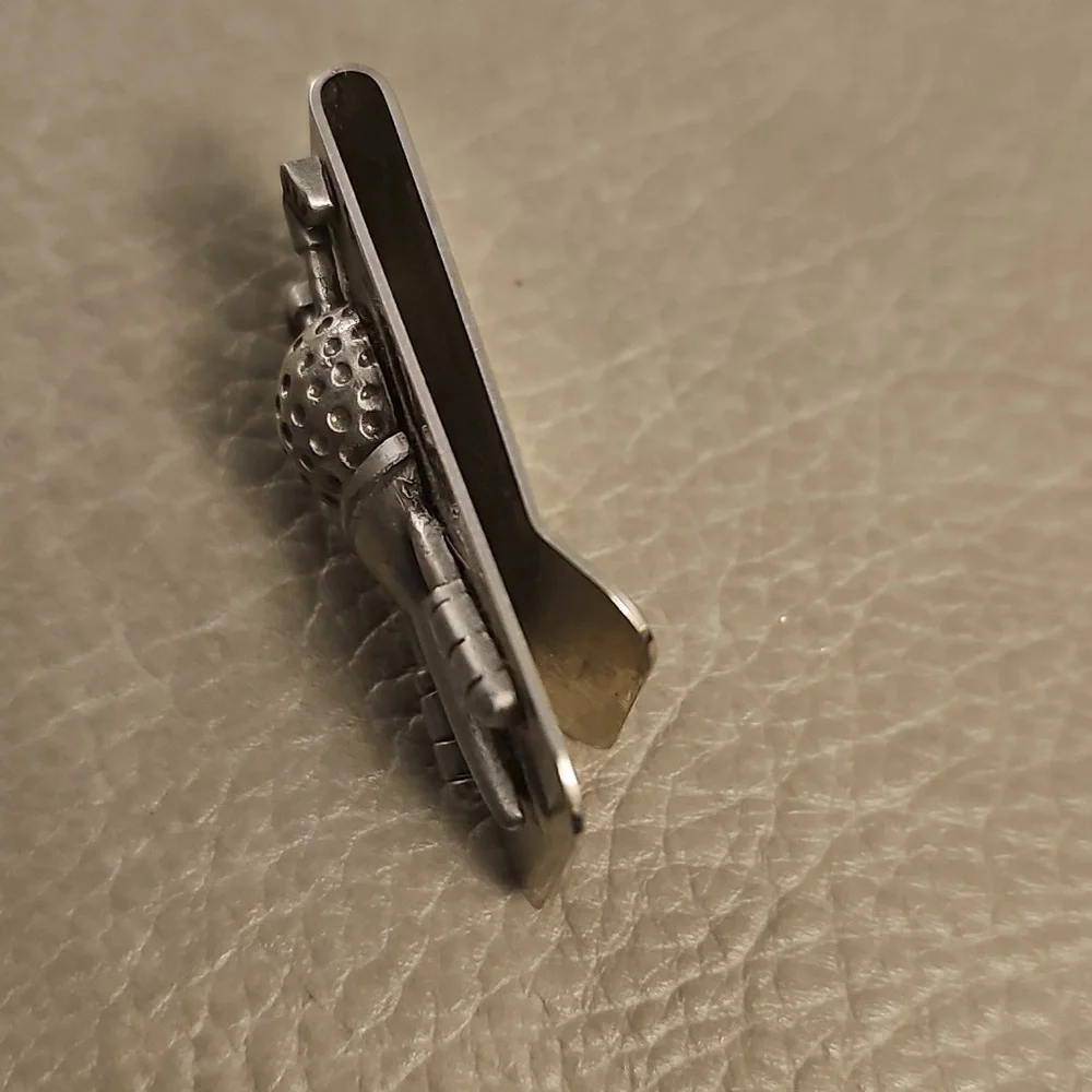 Silver Golf-Themed Money Clip